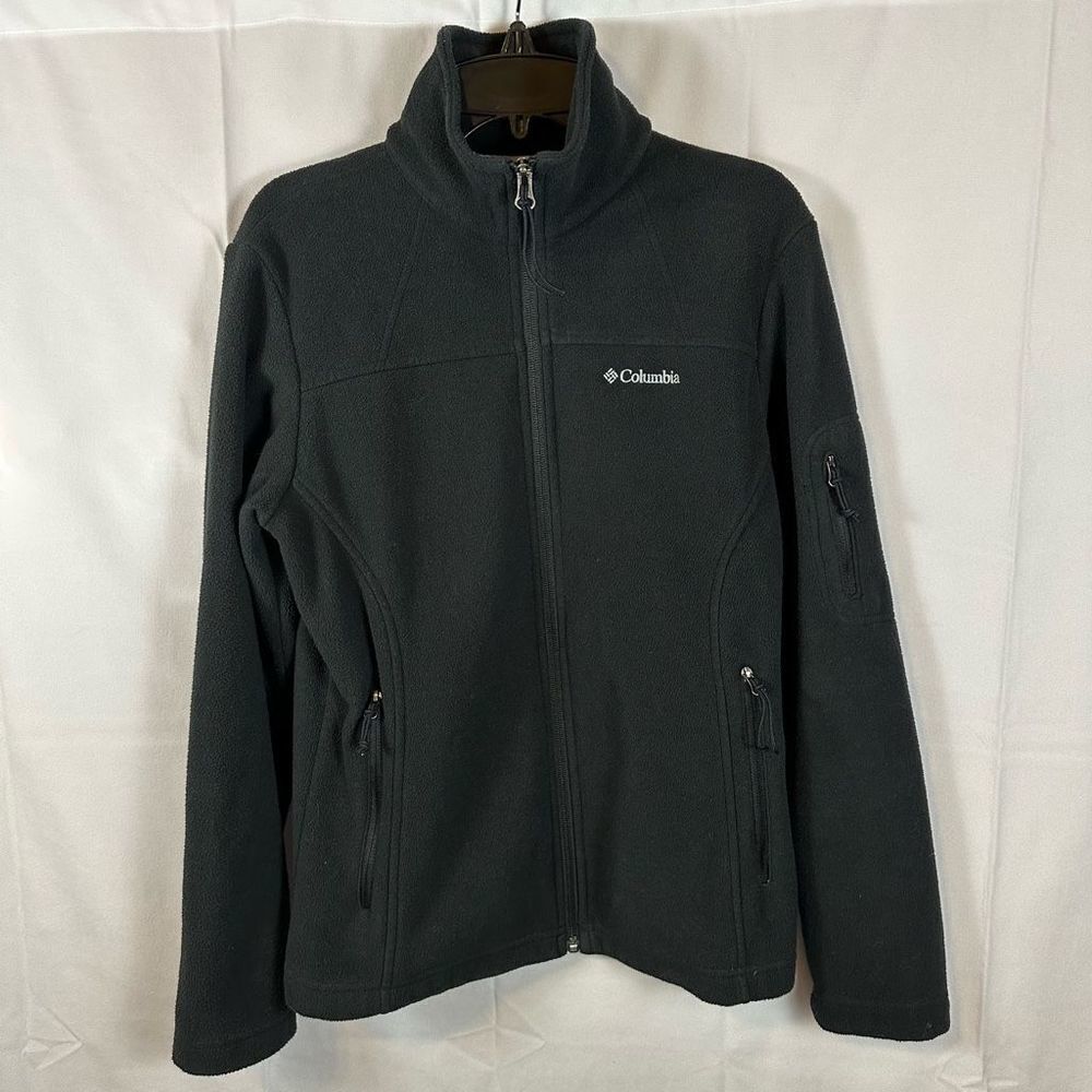 Columbia Women’s Full Zip Fleece Jacket Coat Dark Green (Nearly Black) XS